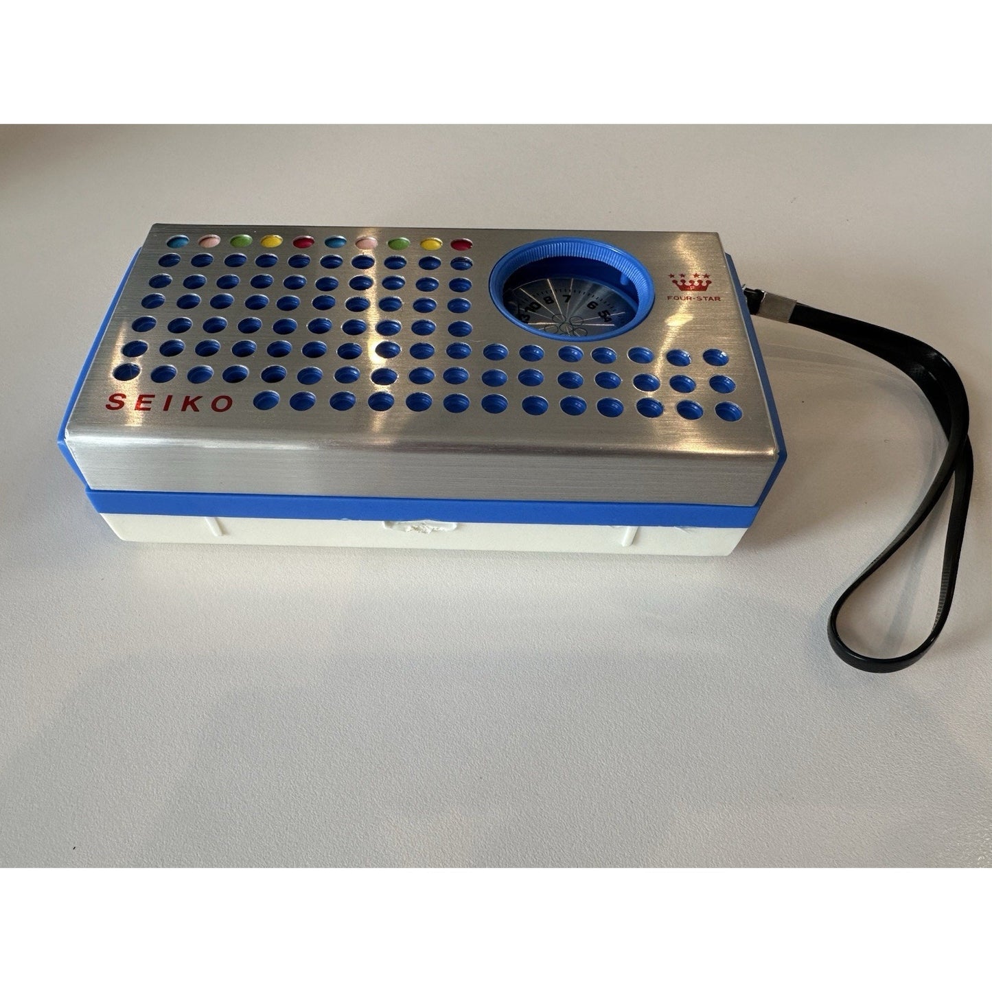 Needs Lovin' - VINTAGE 1960's Seiko FS22 Blue Solid State Pocket Transistor Radio CLEAN