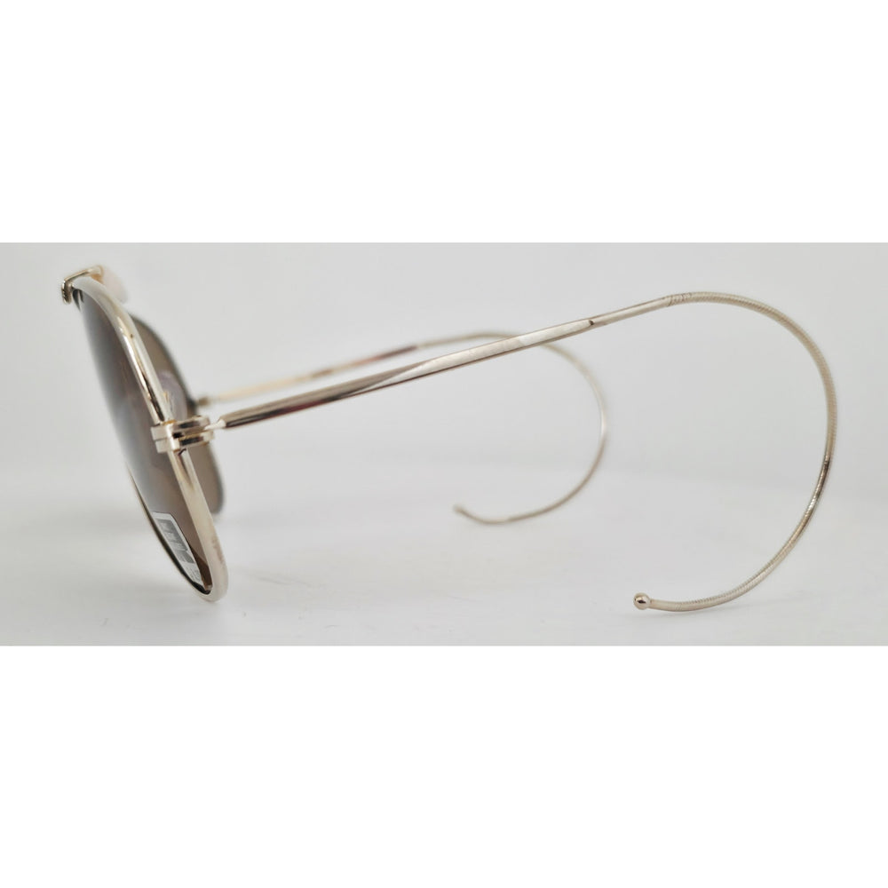 VINTAGE *NEW* 1970's Ray Max Gold Frame with Brown Lens Aviator Sunglasses