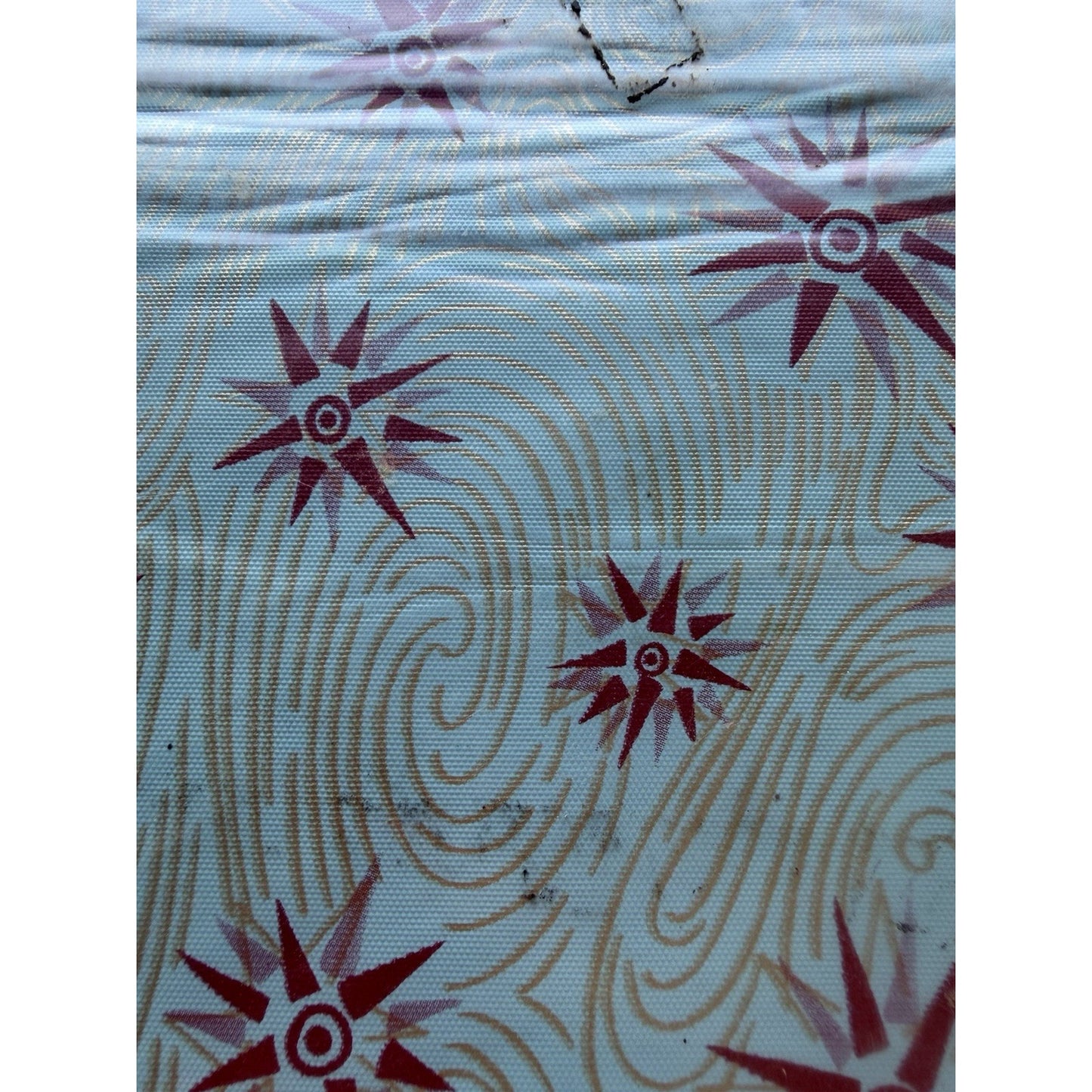 VINTAGE *NEW* 1960's Heavyweight Plastic 52" X 52" Tablecloth USA