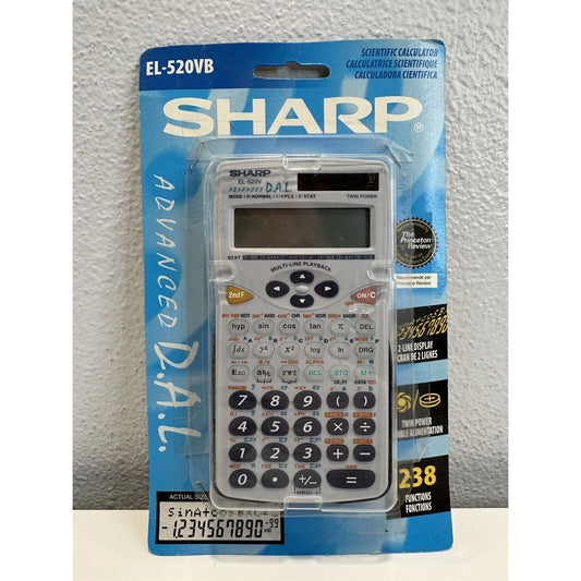 ViNTAGE *NEW* Sharp EL-520VB Advanced dal Scientific Calculator