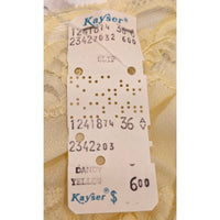 VINTAGE *NEW* 1960's Kayser Light Yellow Slip White Lace Trim 100% Nylon Size 36