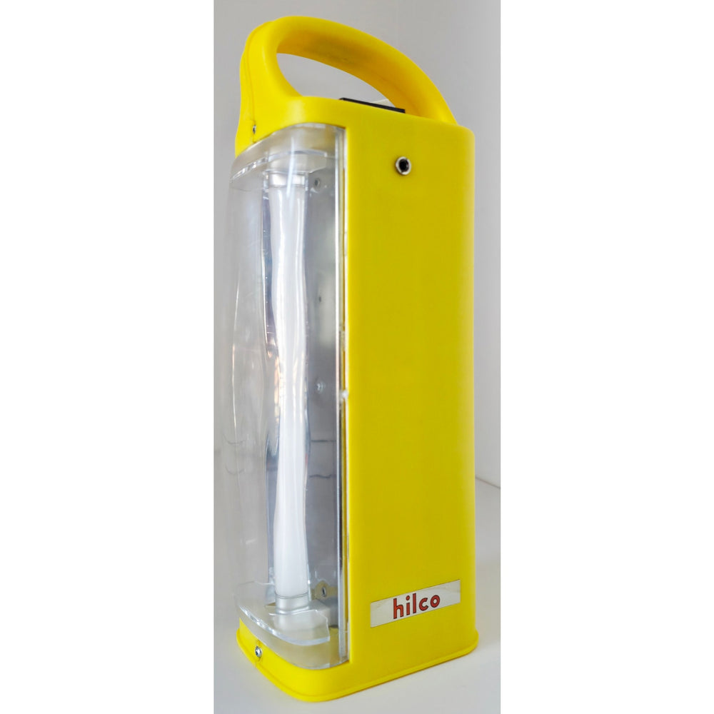 VINTAGE *NEW* 1970's  Battery Operated Fluorescent Lantern Outdoor - Yellow