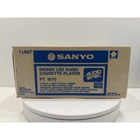 VINTAGE *NEW* Sanyo FT-1670 Indash LED AM/FM Cassette Car Stereo JAPAN