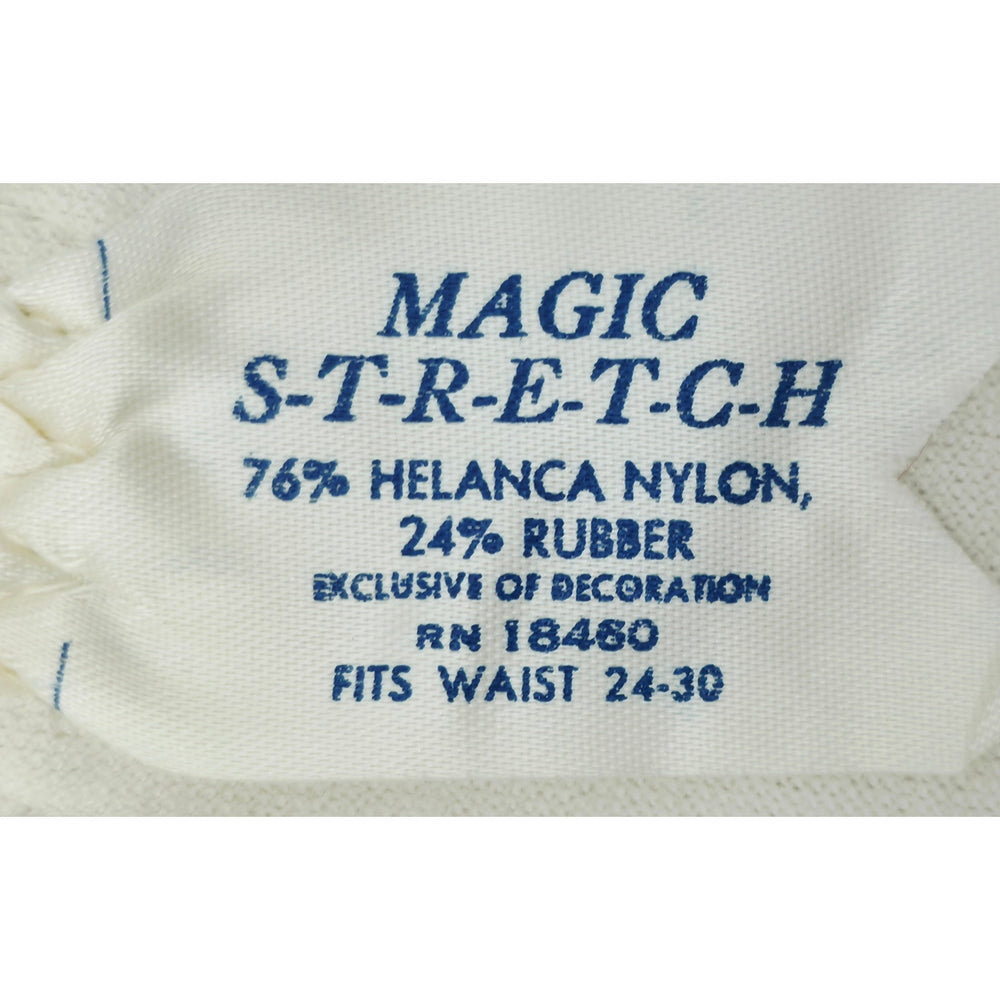 VINTAGE *PRISTINE* 1960's Magic Stretch Women's Cream Girdle Size 24-30 Set 3