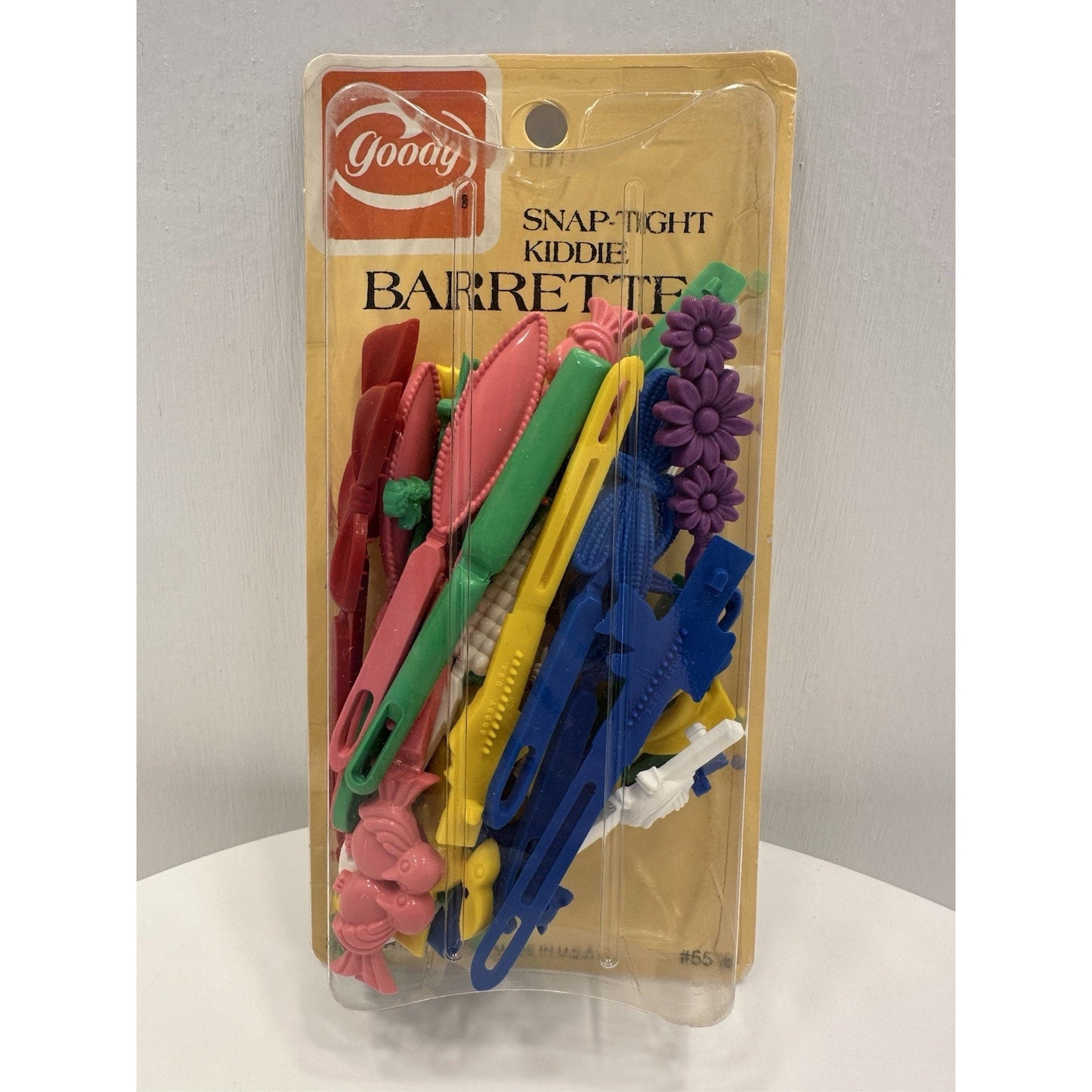 VINTAGE *NEW* 1980's Goody 5516 Plastic Snap-Tight 20 Kiddie Barrettes