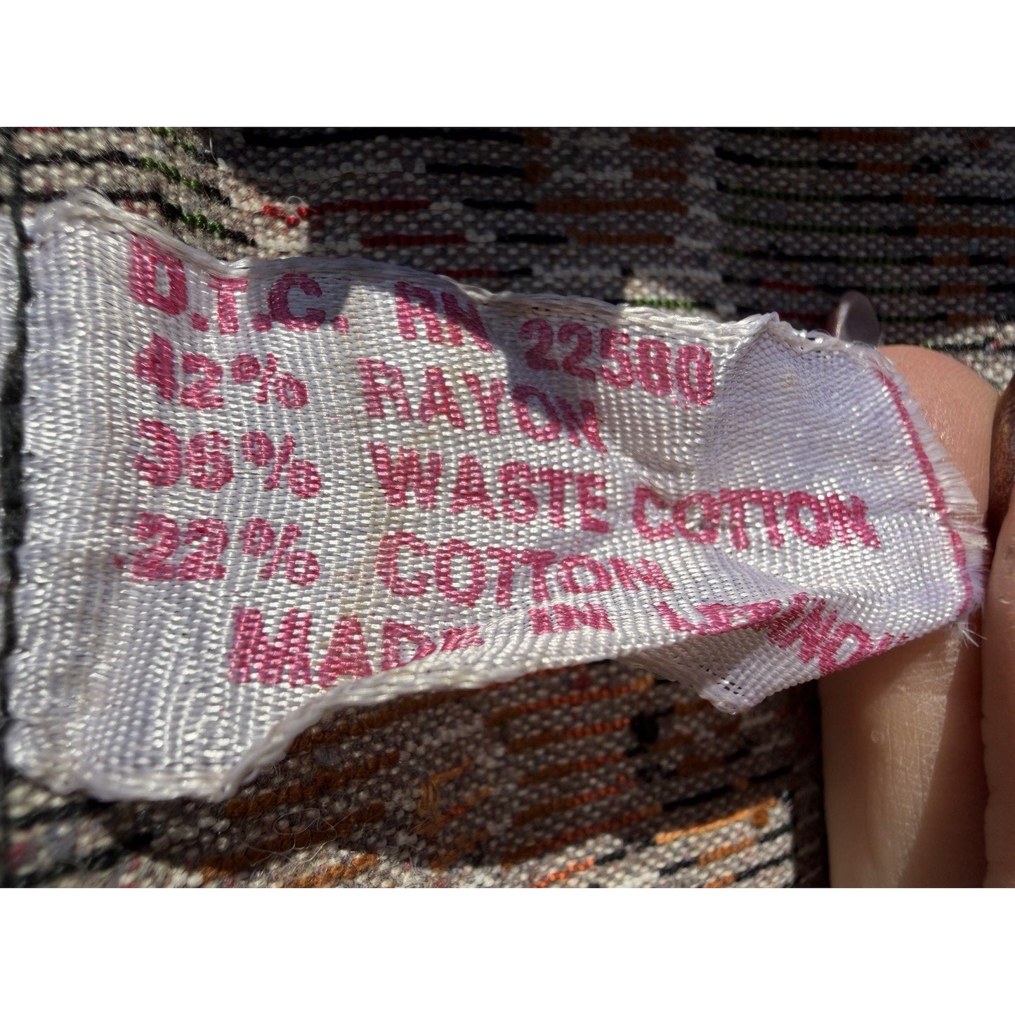 VINTAGE *PRISTINE* 1960's Buck Lebanese Velvet Tapestry