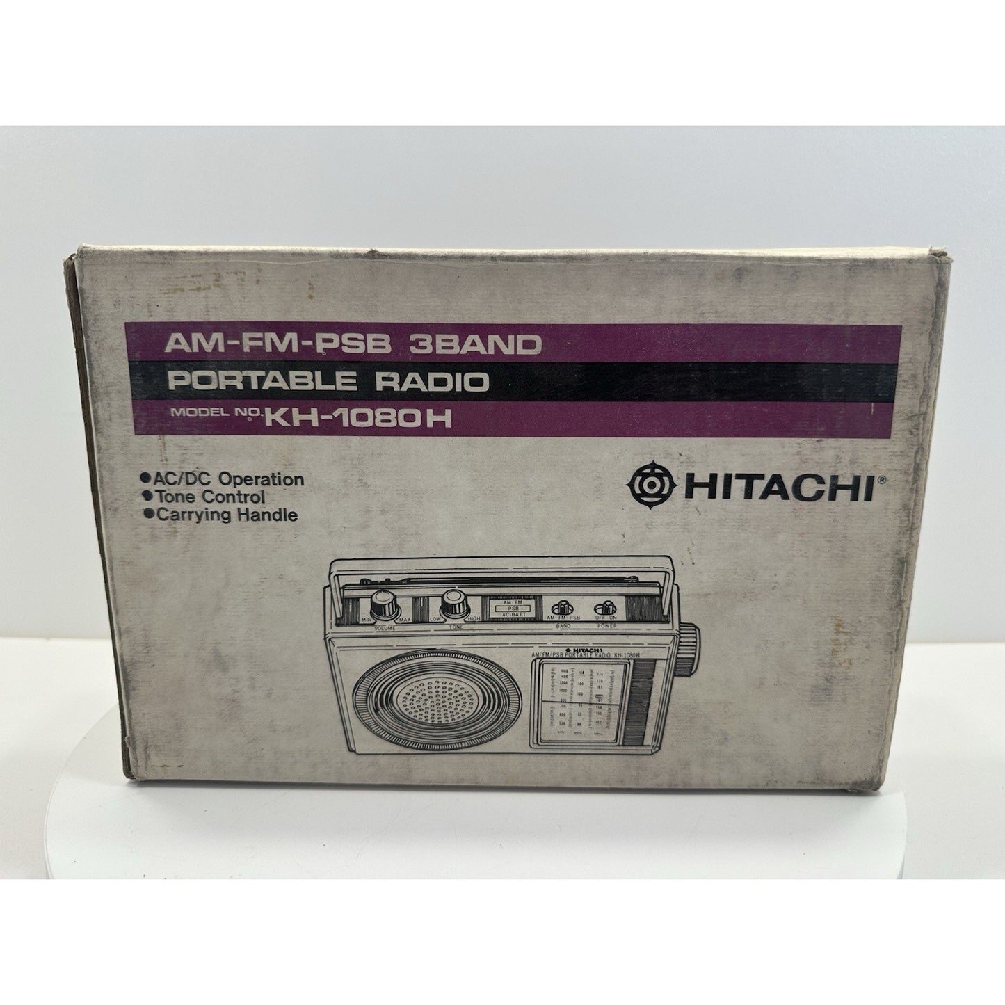 VINTAGE *NEW* 1980's Hitachi KH-1080H AM/FM/PSB 3-Band Portable Radio