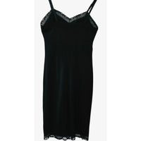 VINTAGE *NEW* 1960's Kayser Women's Black with Lace Slip Dress Size S