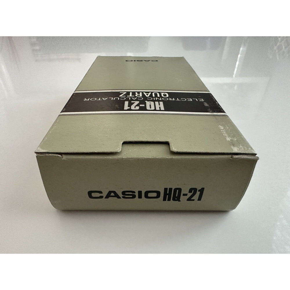 VINTAGE *NEW* Casio HQ-21 Electronic Battery Clock/Calculator