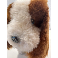 VINTAGE *NEW* 1970's Lovely Dog Walking Barking White Collared Dog