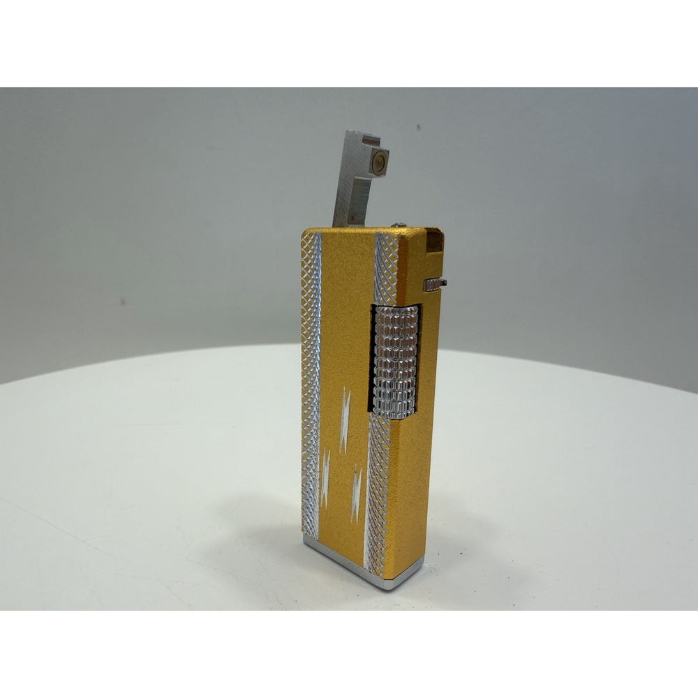 VINTAGE *NEW* 1950's Imperial Gold with Silver Design Super Lighter