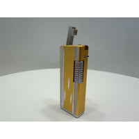 VINTAGE *NEW* 1950's Imperial Gold with Silver Design Super Lighter