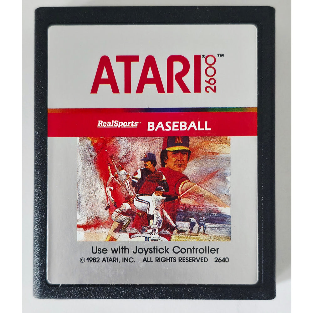 Atari 2600 1982 Baseball Video Game NOS Open Box with Wear Unsold Dealer Stock
