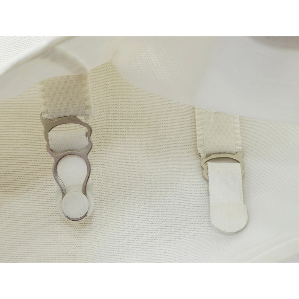 VINTAGE *NEW* 1960's Macbess Women's White Shapewear with Garters Size 5XL USA