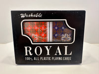 VINTAGE *NEW* Royal Washable Plastic Playing Cards Double Deck